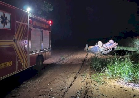 Nova Andradina: homem morre vítima de capotagem na BR-267, região de Nova Casa Verde