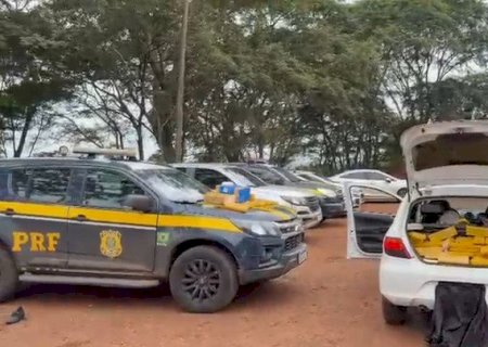 PRF apreende 379 Kg de maconha em Ivinhema