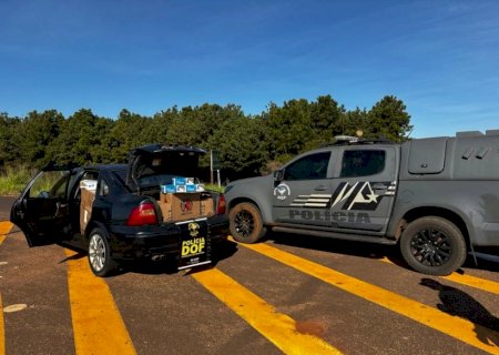 DOF apreende carga de cigarros contrabandeados e prende motorista de 66 anos