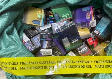 Vigilância apreende medicamentos irregulares e vapes em transportadora