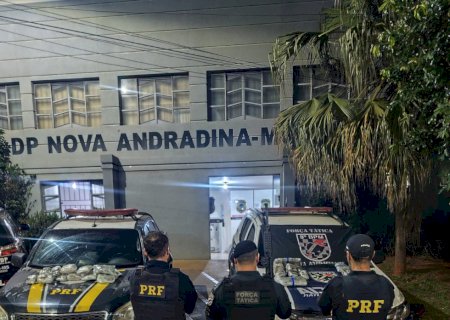 Polícia Militar apreende mais de 17 quilos de drogas e conduz uma mulher e uma adolescente por tráfico em Nova Andradina