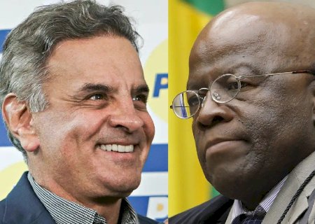 ‘Quem sabe possamos estar juntos’, diz Aécio sobre chapa com Joaquim Barbosa
