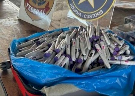 Com MS na rota, apreensão de canetas emagrecedoras cresce 20 vezes em 2 anos