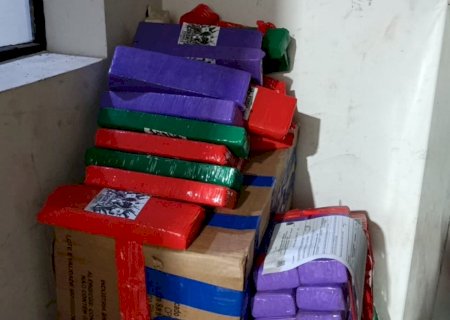 Veículo carregado com drogas é apreendido às margens da MS-379 entre Dourados e Laguna Carapã