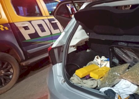 Polícia Militar Rodoviária apreende drogas com dois passageiros de carros por aplicativo no Posto Fiscal Ofaié