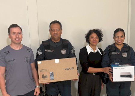 Conselho Comunitário de Segurança Pública de Batayporã entrega equipamentos para fortalecer ações do PROERD e PROMUSE