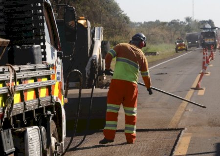 BR-163/MS segue recebendo melhorias nesta quarta-feira; confira os trechos em obras