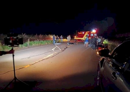 Motociclista morre atropelado por caminhão em Fátima do Sul