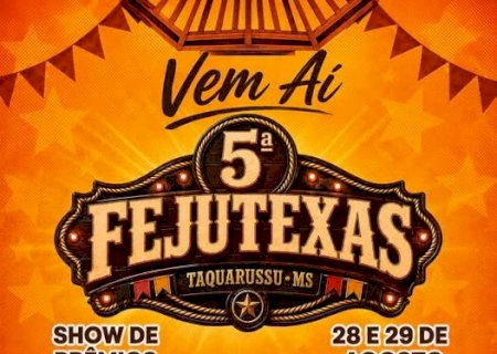 Taquarussu se prepara para a 5ª edição da Fejutexas nos dias 28 e 29 de agosto