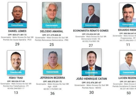Só quatro dos oito candidatos ao governo terão espaço no rádio e na TV
