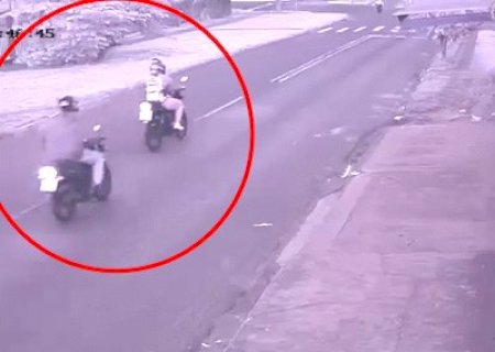 Jovem é perseguida e agredida com barra de ferro por motociclista