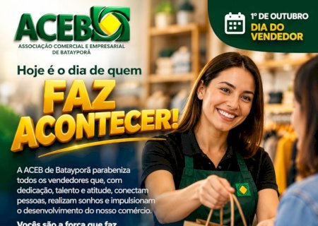 ACEB de Batayporã homenageia vendedores pelo seu dia