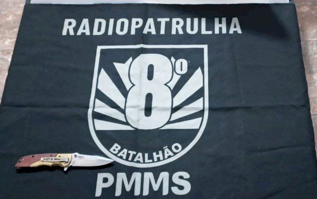 Polícia Militar prende homem por tentativa de homicídio com uso de arma branca em Nova Andradina