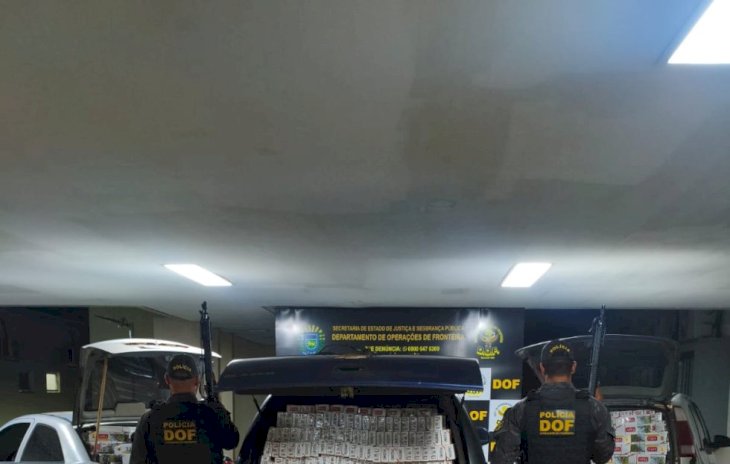 DOF apreende 6 mil pacotes de cigarros contrabandeados em MS